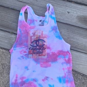 Custom Tie Dye ribbed tank